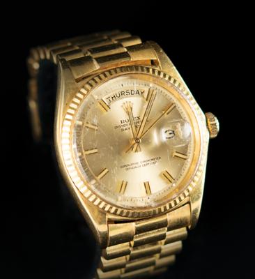 Lot #9004 Richard Gordon's 18K Gold Rolex President Day-Date Watch - Image 1