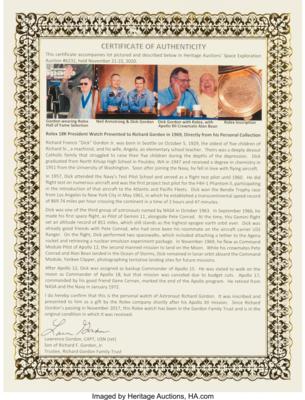 Lot #9004 Richard Gordon's 18K Gold Rolex President Day-Date Watch - Image 8