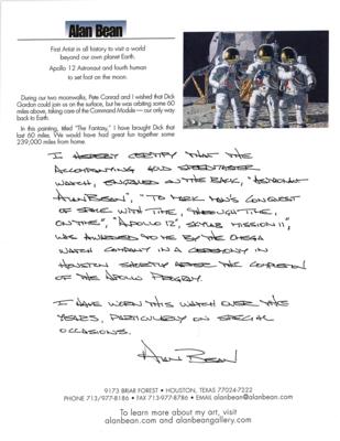 Lot #9002 Alan Bean's 18K Gold Omega Speedmaster Professional 1969 Apollo 11 Commemorative Watch - Image 10