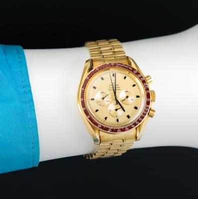 Lot #9003 Ron Evans's 18K Gold Omega Speedmaster Professional Watch - Image 3