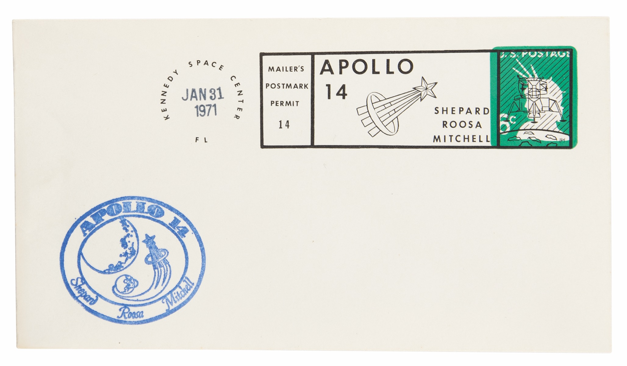Lot #9427 Stuart Roosa's Apollo 14 Sacred Medal (Attested as Flown) - Image 8