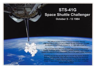 Lot #9805 STS-41G FIB Section (Attested as Flown) - Image 1