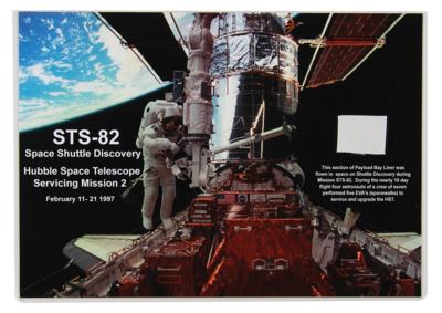 Lot #9806 STS-82 Payload Bay Liner Swatch (Attested as Flown) - Image 1