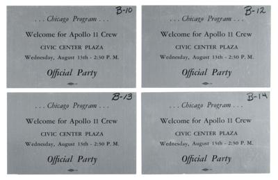 Lot #9339 Neil Armstrong: Apollo 11 Post-Flight Chicago Celebration - Image 2