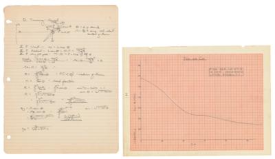 Lot #9110 Deke Slayton's Handwritten Papers from USAF Flight School - Image 2
