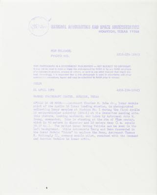 Lot #9521 Charlie Duke Signed Photograph - Image 2