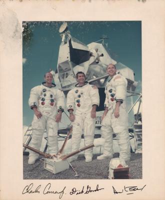 Lot #9353 Dave Scott's Apollo 12 Signed Photograph - Image 1