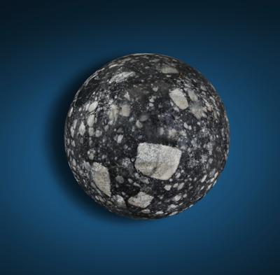 Lot #9945 NWA 12691 Lunar Meteorite Button - Image 2