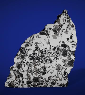 Lot #9949 Maslyanino Meteorite Partial Silicated Iron Slice - Image 1