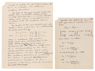 Lot #9057 Hans Hosenthien Archive of Handwritten Papers - Image 1