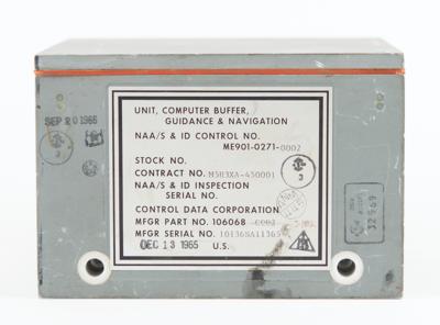 Lot #9674 Apollo CM Guidance and Navigation Computer Buffer Unit - Image 2