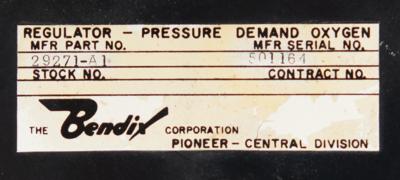 Lot #9016 Convair B-58 Hustler Escape Capsule Oxygen System - Image 6