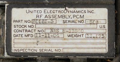 Lot #9661 Saturn 1 Pulse Code Modulator (PCM)/Radio Frequency (RF) Assembly - Image 4