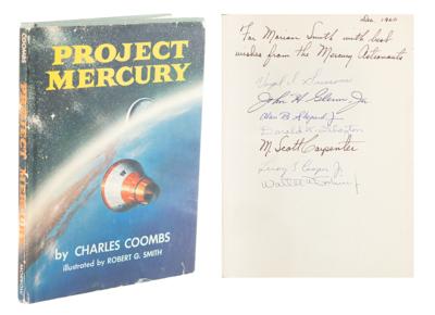 Lot #9065 Mercury 7 Signed Book - Image 1
