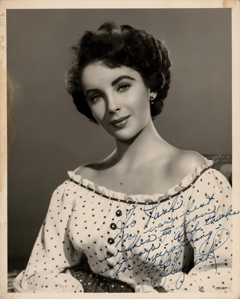 Elizabeth Taylor Signed Photograph | RR Auction