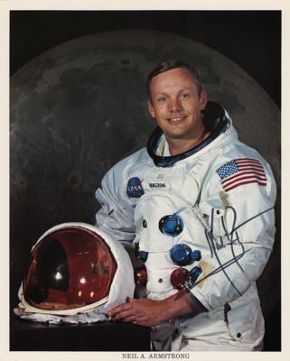 Lot #374 Neil Armstrong Signed Photograph - Image 1