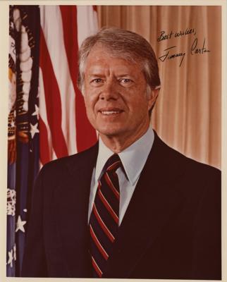 Lot #68 Jimmy Carter Signed Photograph - From the