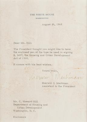 Lot #111 Lyndon B. Johnson Bill Signing Pen - Image 2
