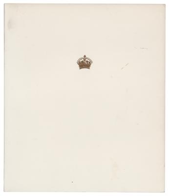Lot #266 Elizabeth, Queen Mother Signed Christmas Card - Image 2