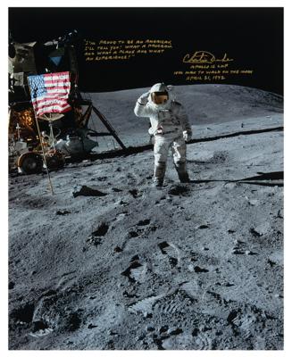 Lot #391 Charlie Duke Oversized Signed Photograph - Image 1