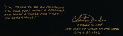 Lot #391 Charlie Duke Oversized Signed Photograph - Image 2