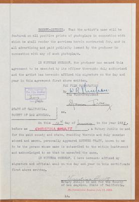 Lot #701 Spencer Tracy Document Signed - Image 1