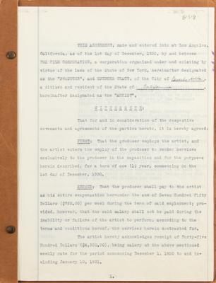 Lot #701 Spencer Tracy Document Signed - Image 2