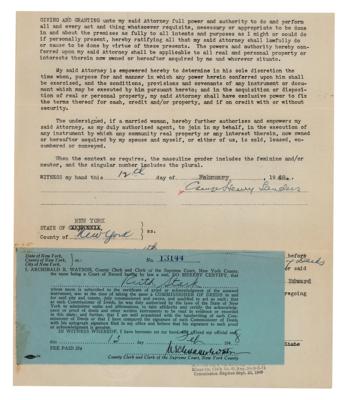 Lot #688 George Sanders Document Signed - Image 1