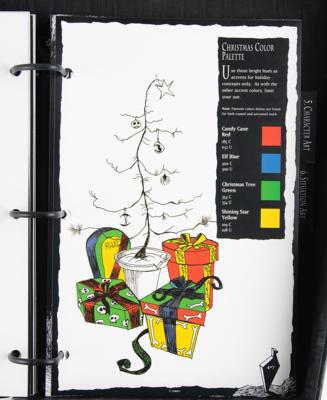 Lot #617 Tim Burton: Edward Scissorhands and Nightmare Before Christmas Promo Materials and Style Guide - Image 6
