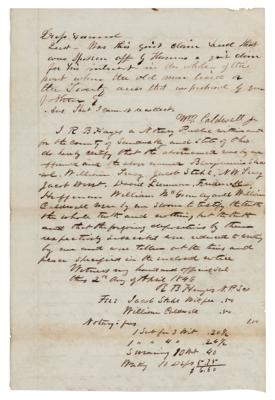 Lot #107 Rutherford B. Hayes Autograph Document Signed (1846) - Image 2