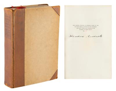 Lot #30 Theodore Roosevelt Signed Book: Outdoor Pastimes - Image 1