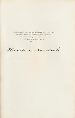 Lot #30 Theodore Roosevelt Signed Book: Outdoor Pastimes - Image 2