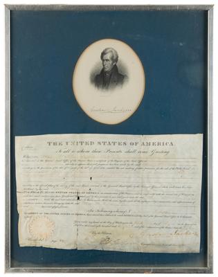 Lot #9 Andrew Jackson Document Signed as President - Image 1