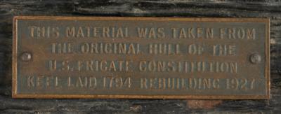 Lot #354 USS Constitution 1927 Restoration Hull Wood - Image 3