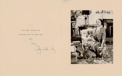 Lot #268 Elizabeth, Queen Mother Signed Christmas Card (1963) - Image 1