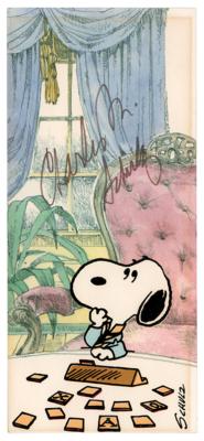 Lot #460 Charles Schulz Signed Greeting Card - Image 1