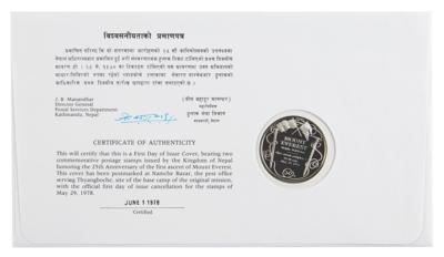 Lot #273 Edmund Hillary and Tenzing Norgay Signed Commemorative Cover - Image 2