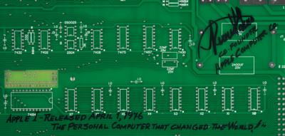 Lot #207 Apple: Ronald Wayne Signed Apple-1 Replica Board - Image 2