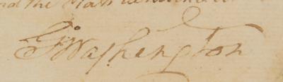 Lot #1 George Washington Document Signed on Land Survey - Image 3
