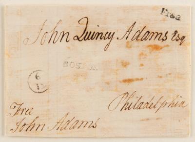 Lot #2 John Adams Signed Free Frank to J. Q. Adams - Image 2