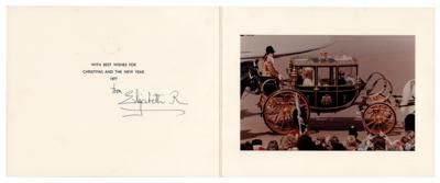 Lot #267 Elizabeth, Queen Mother Signed Christmas Card - Image 1