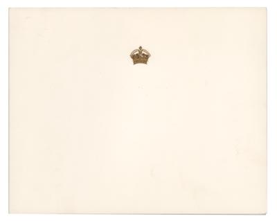 Lot #267 Elizabeth, Queen Mother Signed Christmas Card - Image 2