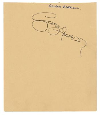 Lot #507 Beatles: George Harrison Signature - Image 1