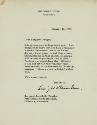 Lot #83 Dwight Eisenhower Typed Letter Signed as