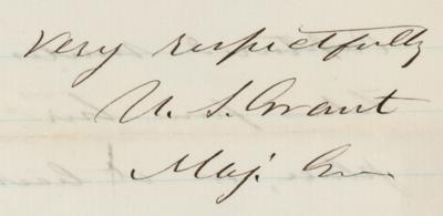 Lot #22 U. S. Grant ALS to McPherson on Rebel Cavalry - Image 3