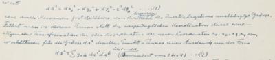 Lot #187 Albert Einstein Handwritten Manuscript: 
