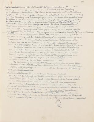 Lot #187 Albert Einstein Handwritten Manuscript: 
