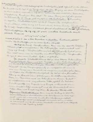Lot #187 Albert Einstein Handwritten Manuscript: 