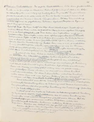 Lot #187 Albert Einstein Handwritten Manuscript: 