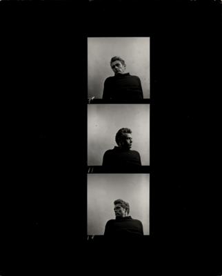 Lot #570 James Dean Original Contact Sheet Photograph by Roy Schatt - Image 1